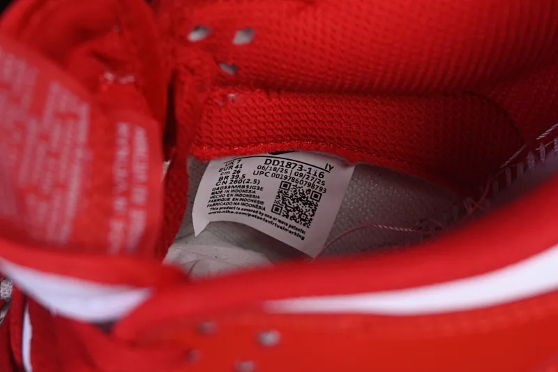All categories Nk SB Dunk series Nk SB Dunk Low low-top sneakers Nike SB Dunk Low white red low-top casual sneakers DD1873-116